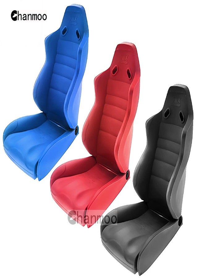 Chanmoo 1/10 RC Crawler Car Toy Seats Simulation Plastic Chair Accessories For 1:10 Scale RC Rock Crawler Buggy Truck Car Traxxas TRX4 Axial SCX10 II 90046 RC4WD D90 TF2 Tamiya Gen8 2Pcs (Red B) - Image 5